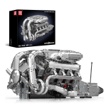 KIT DE BLOCOS DE MONTAR MOTOR V8 BITURBO 2899 PEÇAS MOULD KING 10168